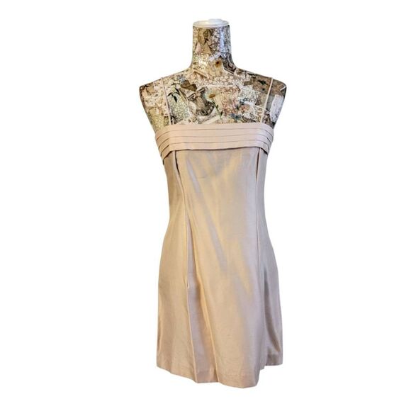 Vintage Cachet Linen Look Spaghetti Strap Mini Dress & Embroidered Jacket - Picture 9 of 15